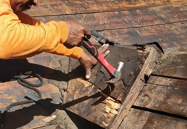 Handle roofing emergencies
