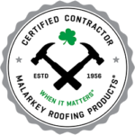 certified contractor badge malarkey roofer installer