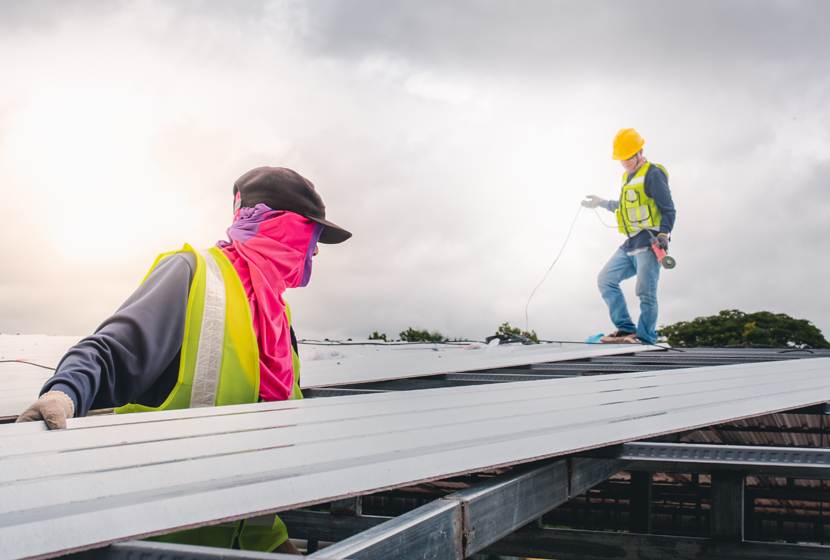 commercial roofing install process