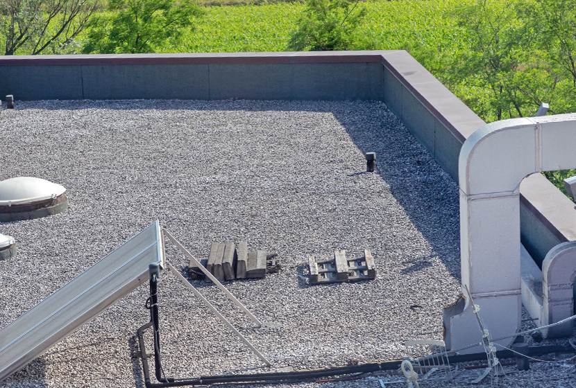 flat roof type bur built up