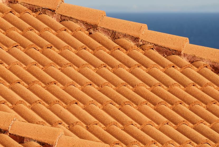 steep slope materials clay roof