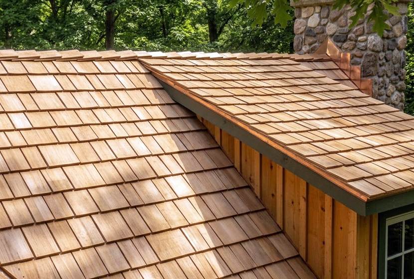 steep slope roof materials wood shakes